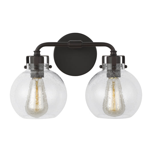 Clara Two Light Vanity in Oil Rubbed Bronze