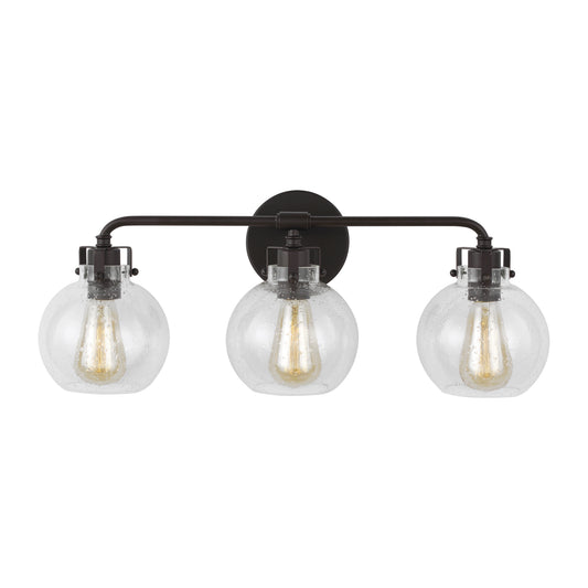 Clara Three Light Vanity in Oil Rubbed Bronze