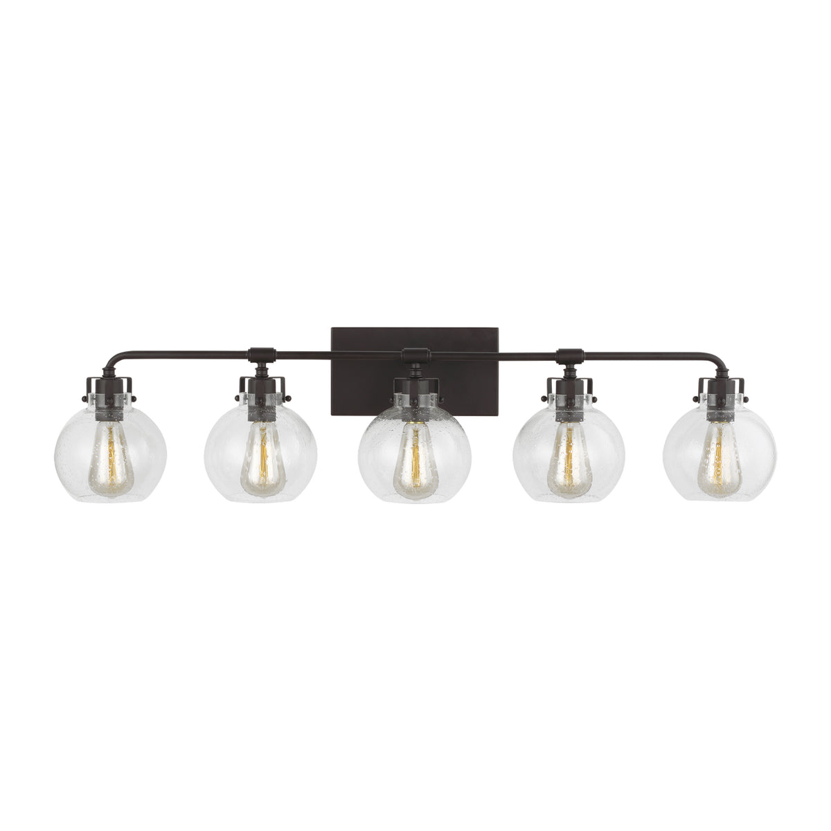 Clara Five Light Vanity in Oil Rubbed Bronze