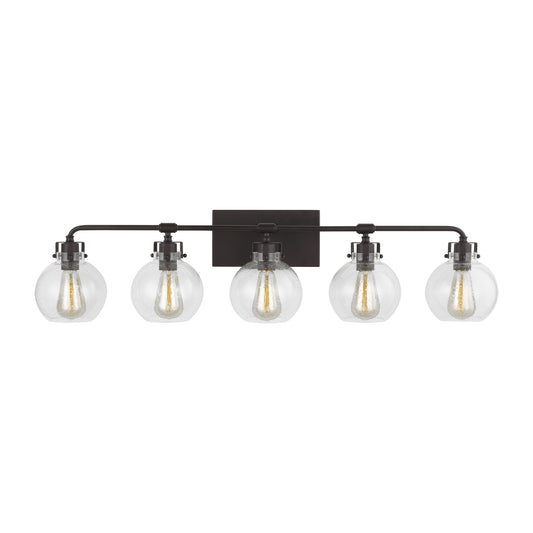 Clara Five Light Vanity in Oil Rubbed Bronze