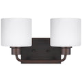 Generation Lighting - 4428802-710 - Two Light Wall / Bath - Canfield - Bronze