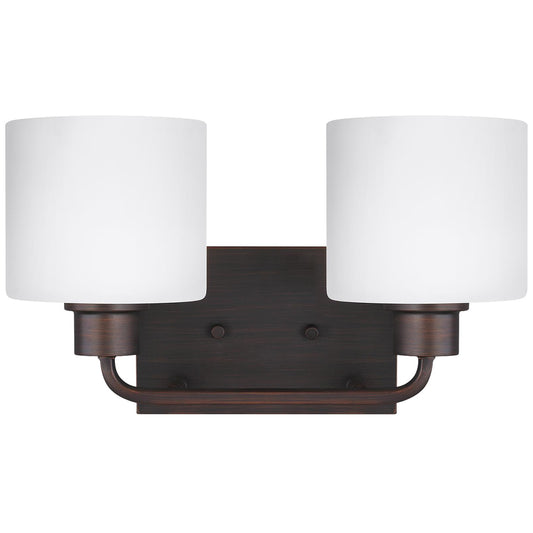 Generation Lighting - 4428802EN3-710 - Two Light Wall / Bath - Canfield - Bronze