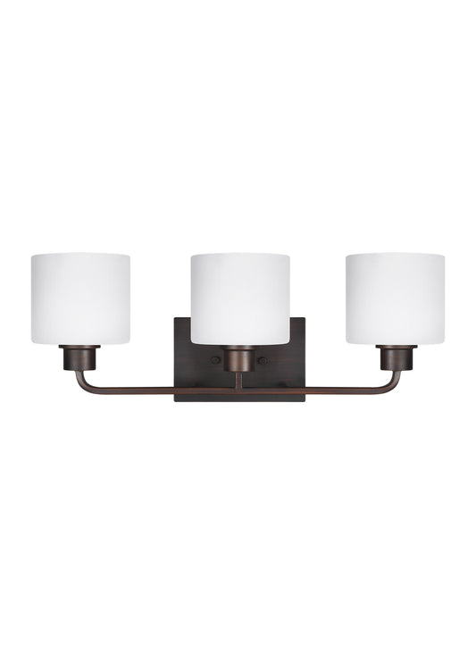 Generation Lighting - 4428803-710 - Three Light Wall / Bath - Canfield - Bronze