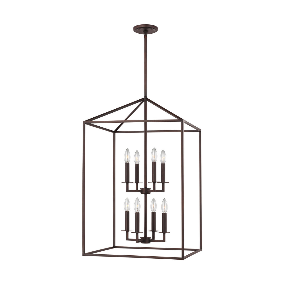 Generation Lighting - 5115008-710 - Eight Light Hall / Foyer - Perryton - Bronze