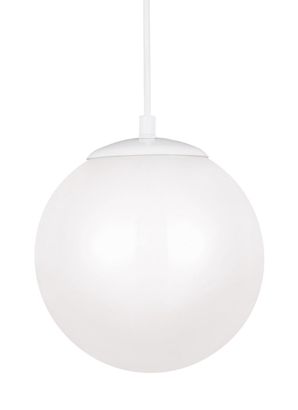 Leo - Hanging Globe LED Pendant in White