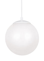 Leo - Hanging Globe LED Pendant in White