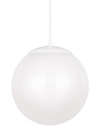 Leo - Hanging Globe LED Pendant in White