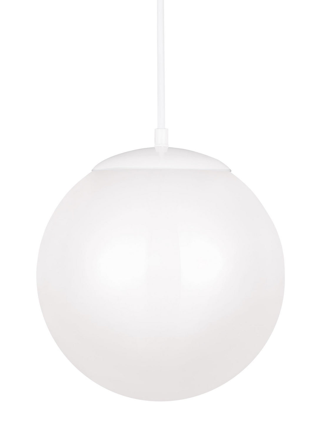 Leo - Hanging Globe LED Pendant in White