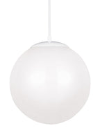 Leo - Hanging Globe LED Pendant in White