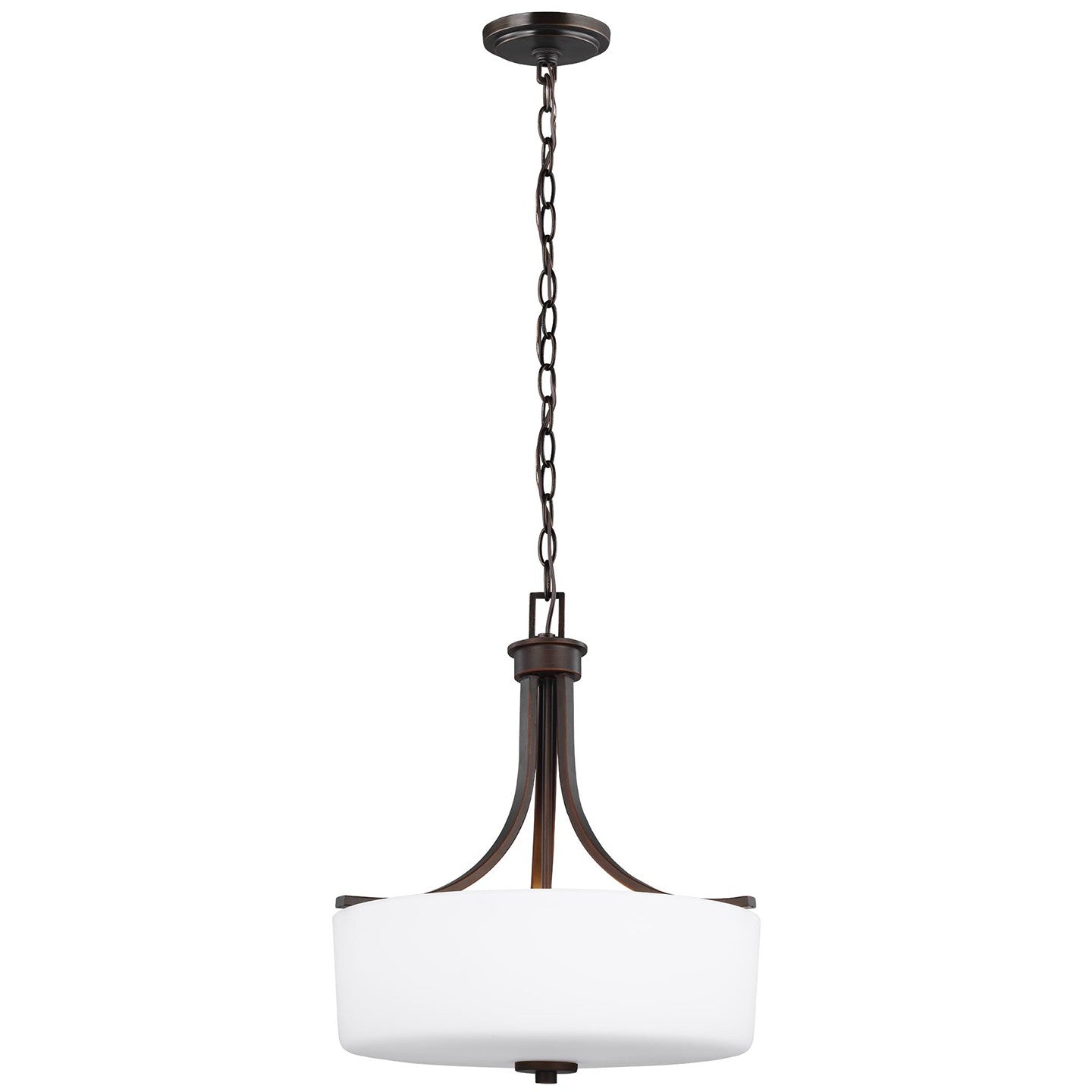 Canfield Three Light Pendant in Bronze