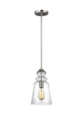 Generation Lighting - 6536901-962 - One Light Pendant - Kea - Brushed Nickel