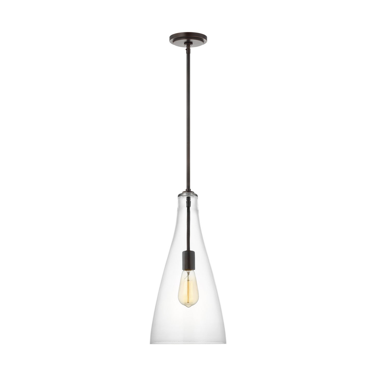 Arilda One Light Pendant in Bronze