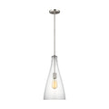Arilda One Light Pendant in Brushed Nickel