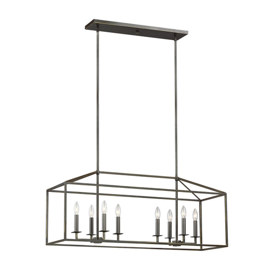 Generation Lighting - 6615008-710 - Eight Light Island Pendant - Perryton - Bronze