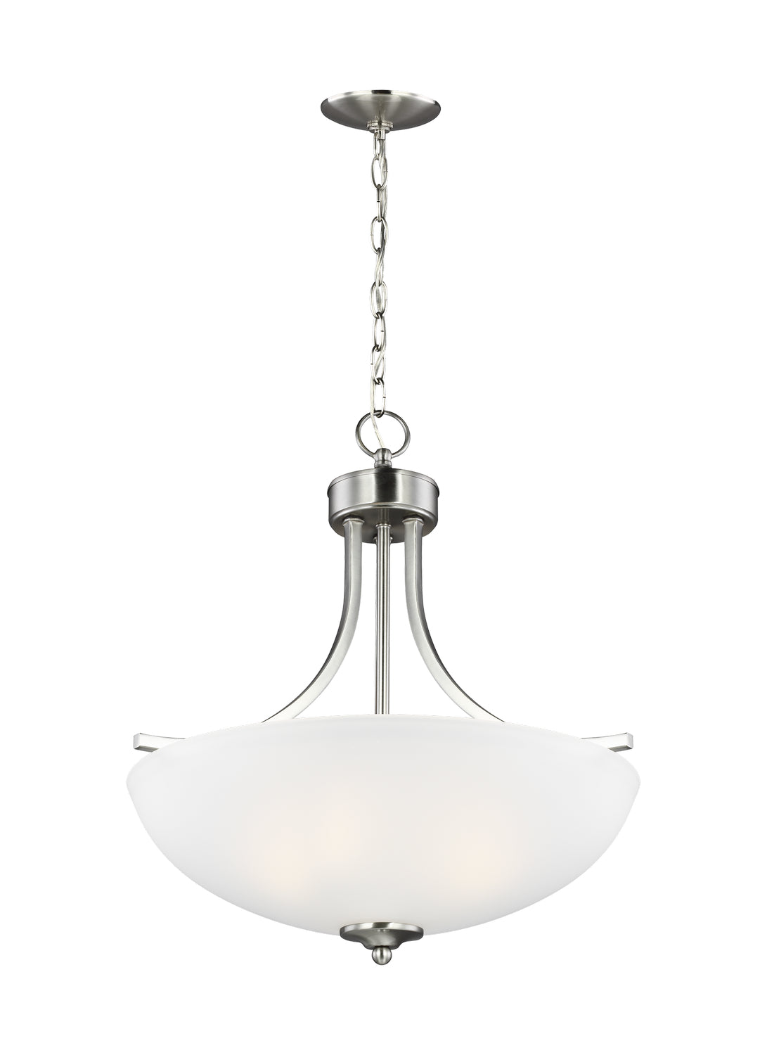 Generation Lighting - 6616503-962 - Three Light Pendant - Geary - Brushed Nickel