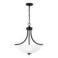 Generation Lighting - 6616503EN3-112 - Three Light Pendant - Geary - Midnight Black