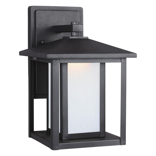 Hunnington LED Outdoor Wall Lantern in Black