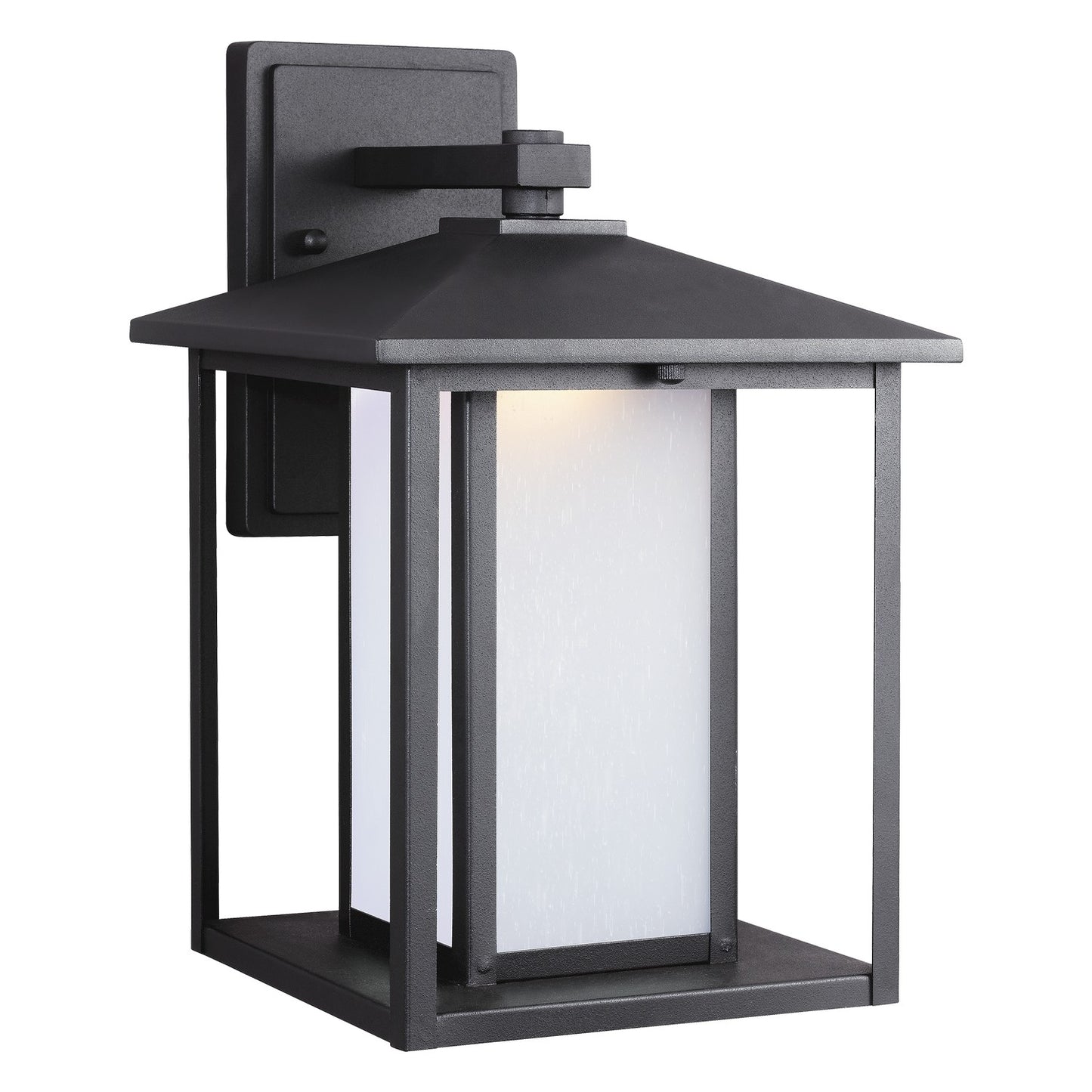 Hunnington LED Outdoor Wall Lantern in Black