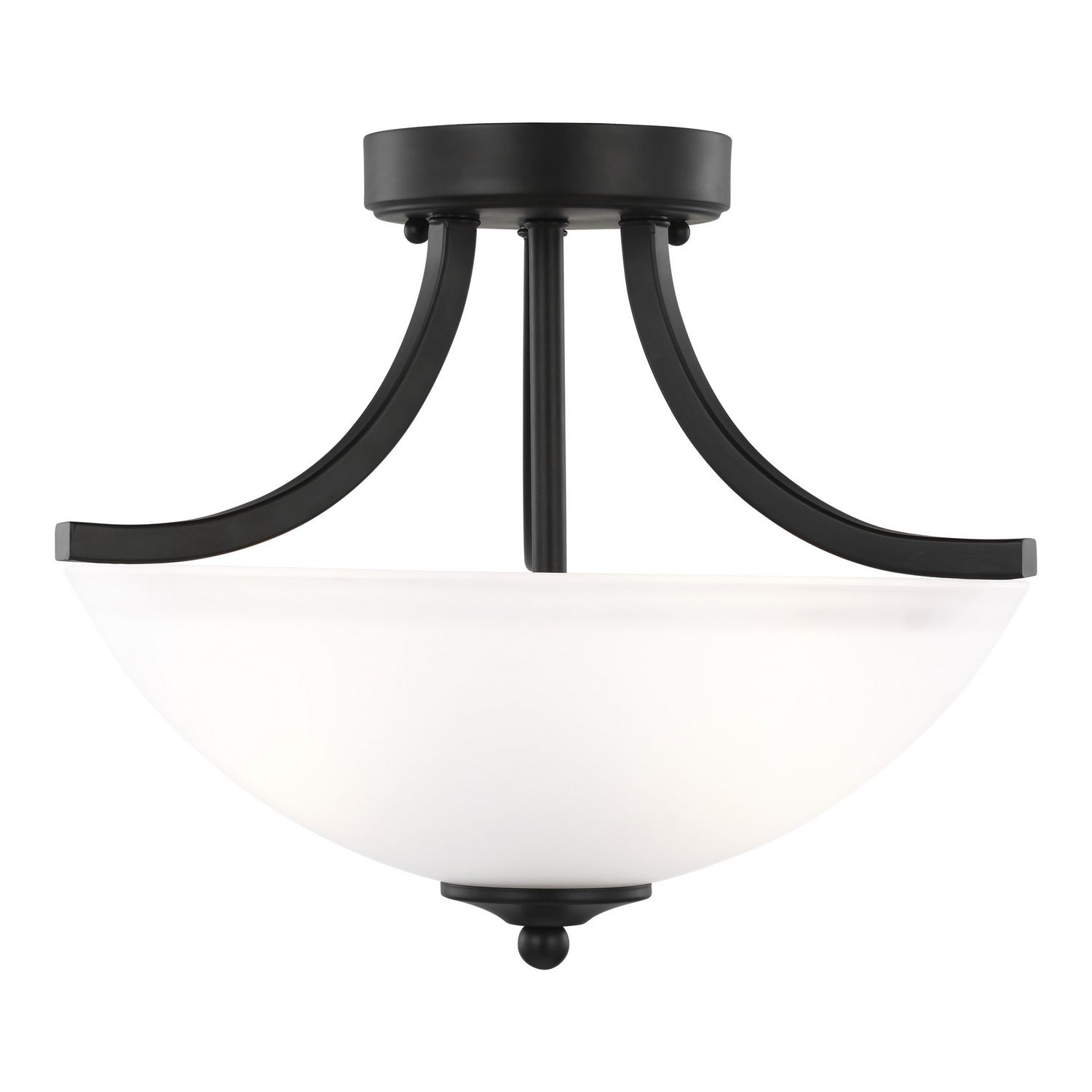 Generation Lighting - 7716502EN3-112 - Two Light Semi-Flush Convertible Pendant - Geary - Midnight Black