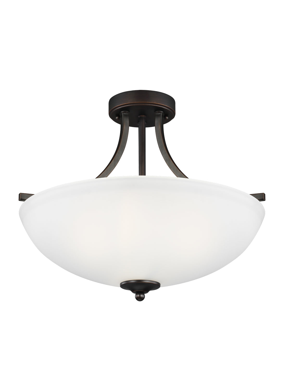 Generation Lighting - 7716503-710 - Three Light Semi-Flush Convertible Pendant - Geary - Bronze