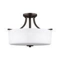 Generation Lighting - 7728803EN3-710 - Three Light Semi-Flush Mount - Canfield - Bronze