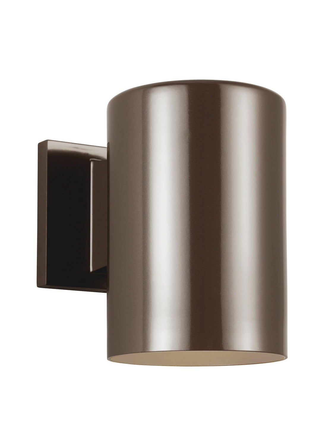 Outdoor Cylinders LED Outdoor Wall Lantern in Bronze