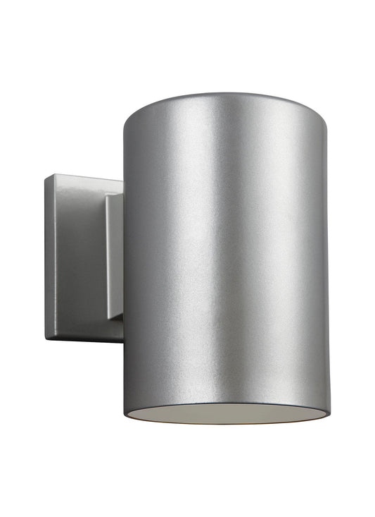 Outdoor Cylinders LED Outdoor Wall Lantern in Painted Brushed Nickel