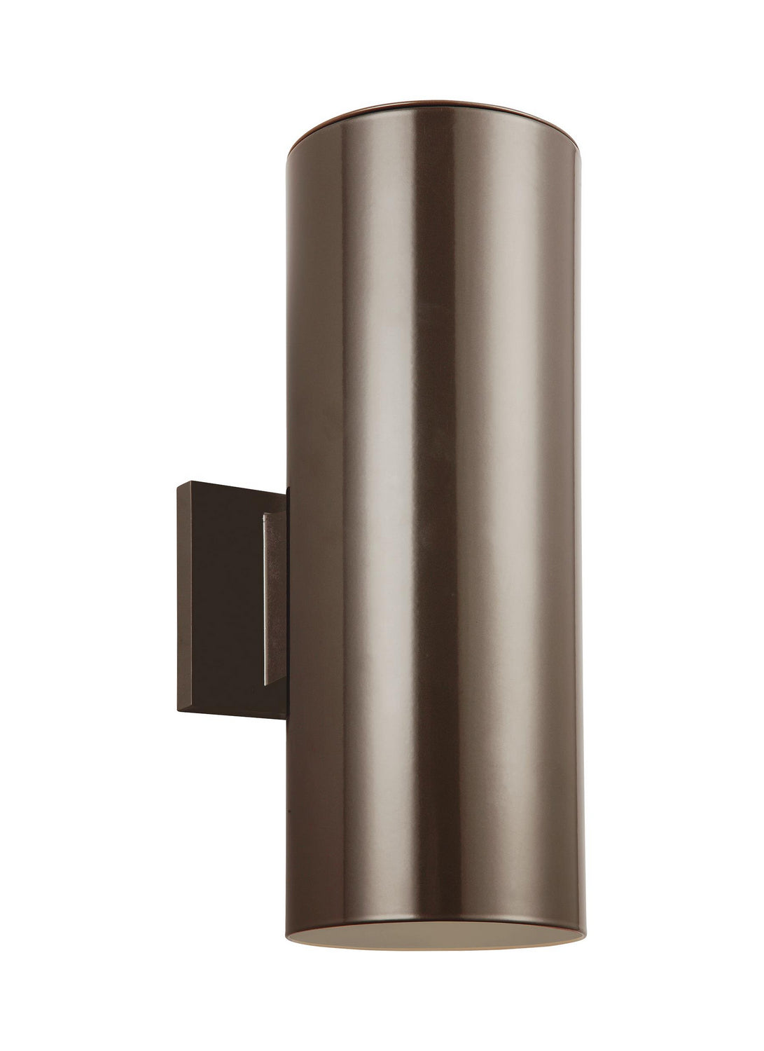 Outdoor Cylinders LED Outdoor Wall Lantern in Bronze
