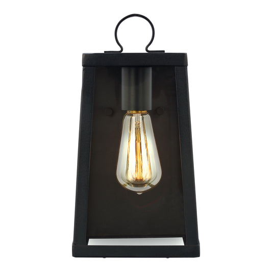 Marinus One Light Outdoor Wall Lantern in Black