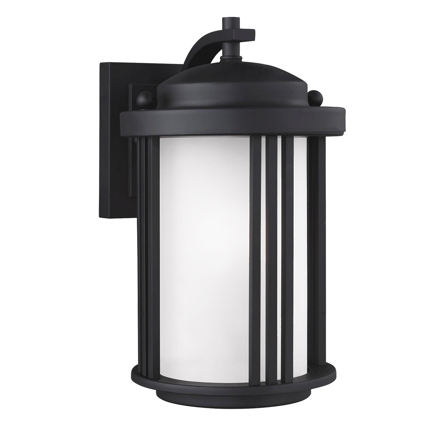 Crowell One Light Outdoor Wall Lantern in Black