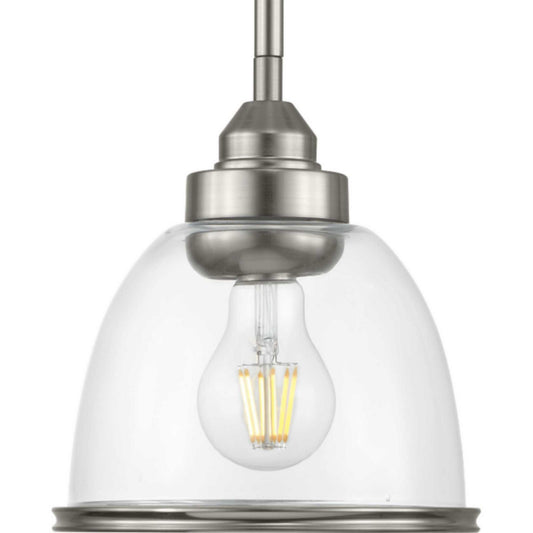 Saluda One Light Mini-Pendant in Brushed Nickel