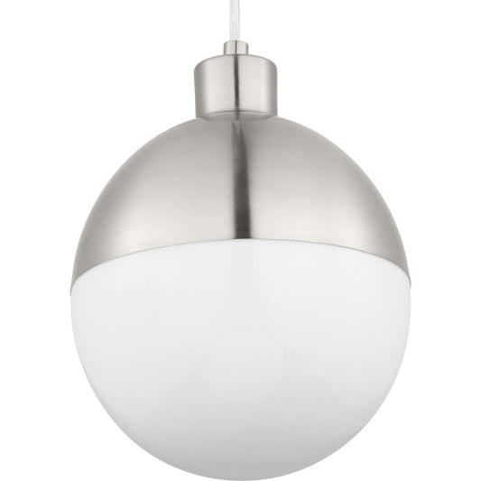 Globe LED LED Pendant in Brushed Nickel