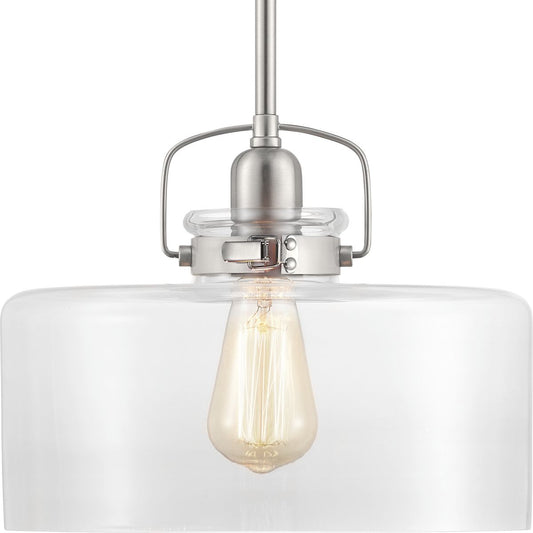 Calhoun One Light Pendant in Brushed Nickel