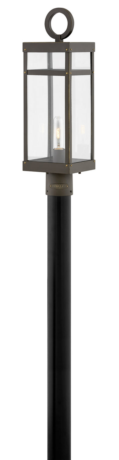 Porter LED Post Top or Pier Mount Lantern in Oil Rubbed Bronze