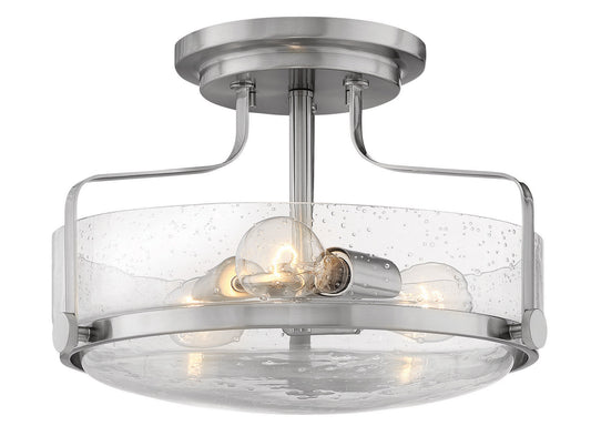 Harper LED Semi-Flush Mount in Brushed Nickel