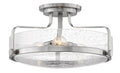 Harper LED Semi-Flush Mount in Brushed Nickel