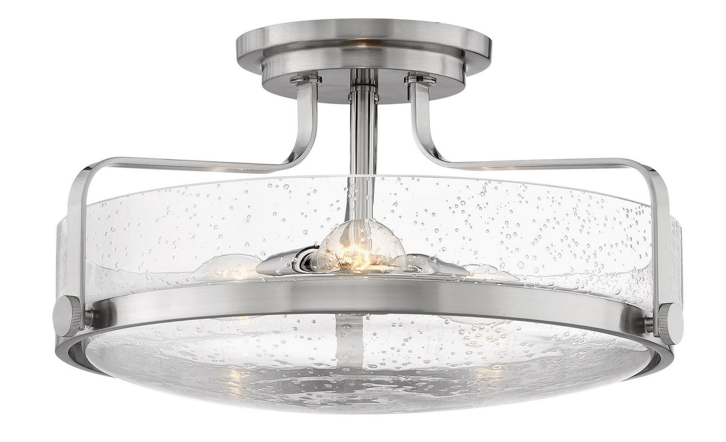 Harper LED Semi-Flush Mount in Brushed Nickel
