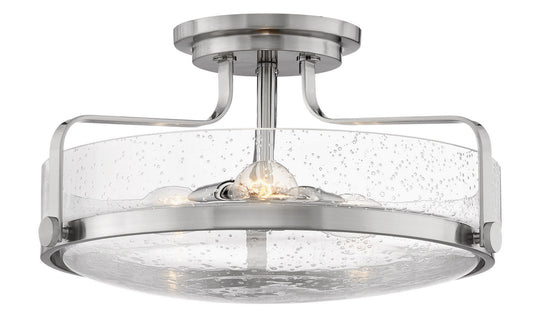 Harper LED Semi-Flush Mount in Brushed Nickel