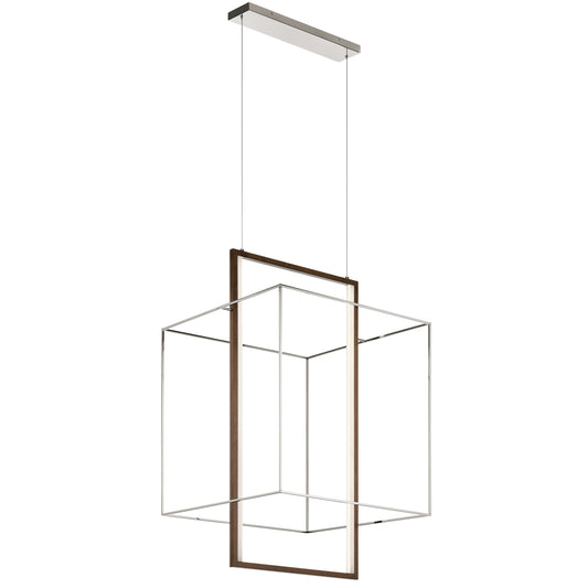 Viho LED Chandelier in Polished Nickel