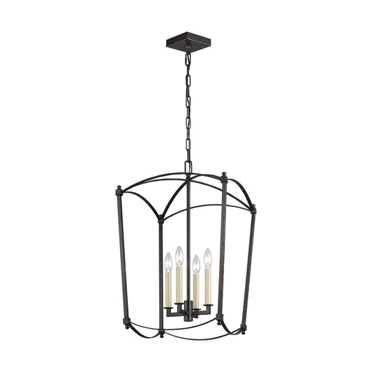 Thayer Four Light Lantern in Smith Steel