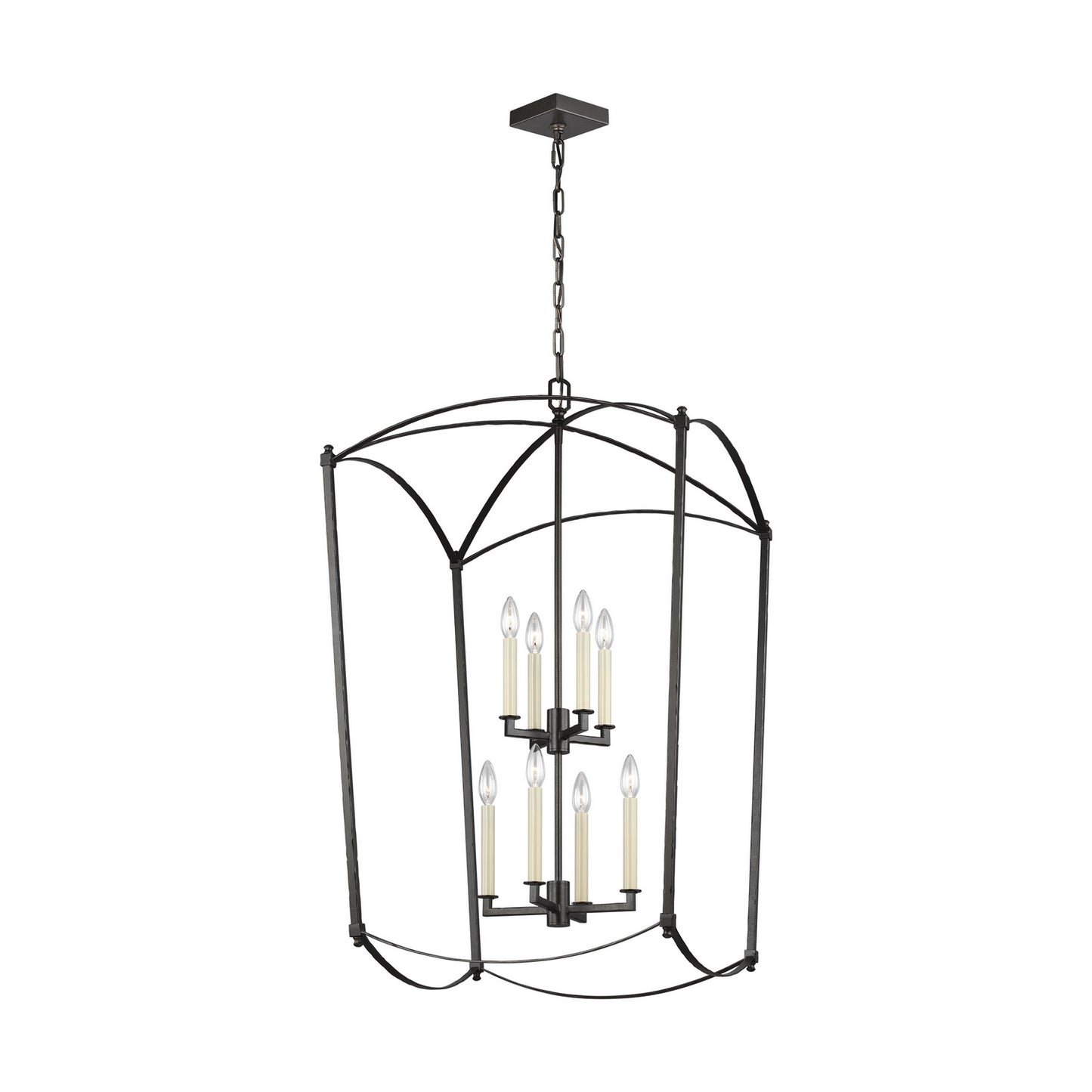 Thayer Eight Light Lantern in Smith Steel