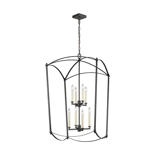 Thayer Eight Light Lantern in Smith Steel