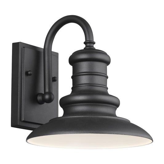 Generation Lighting - OL8600TXB - One Light Outdoor Wall Lantern - Redding Station - Textured Black