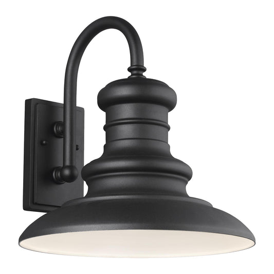 Redding Station One Light Outdoor Wall Lantern in Textured Black