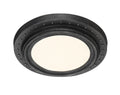 Deco Edge LED Flushmount in Weathered Pewter