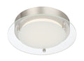 Deco Edge LED Flushmount in Polished Nickel