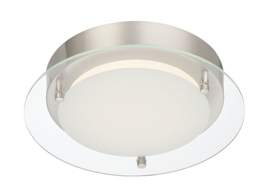 Deco Edge LED Flushmount in Polished Nickel