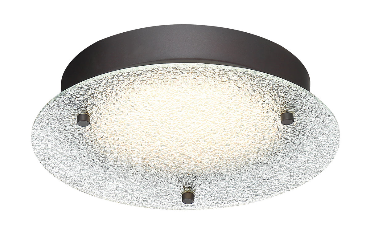 Deco Edge LED Flushmount in Satin Bronze
