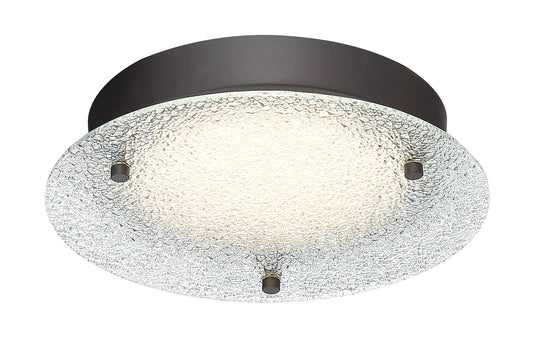 Deco Edge LED Flushmount in Satin Bronze