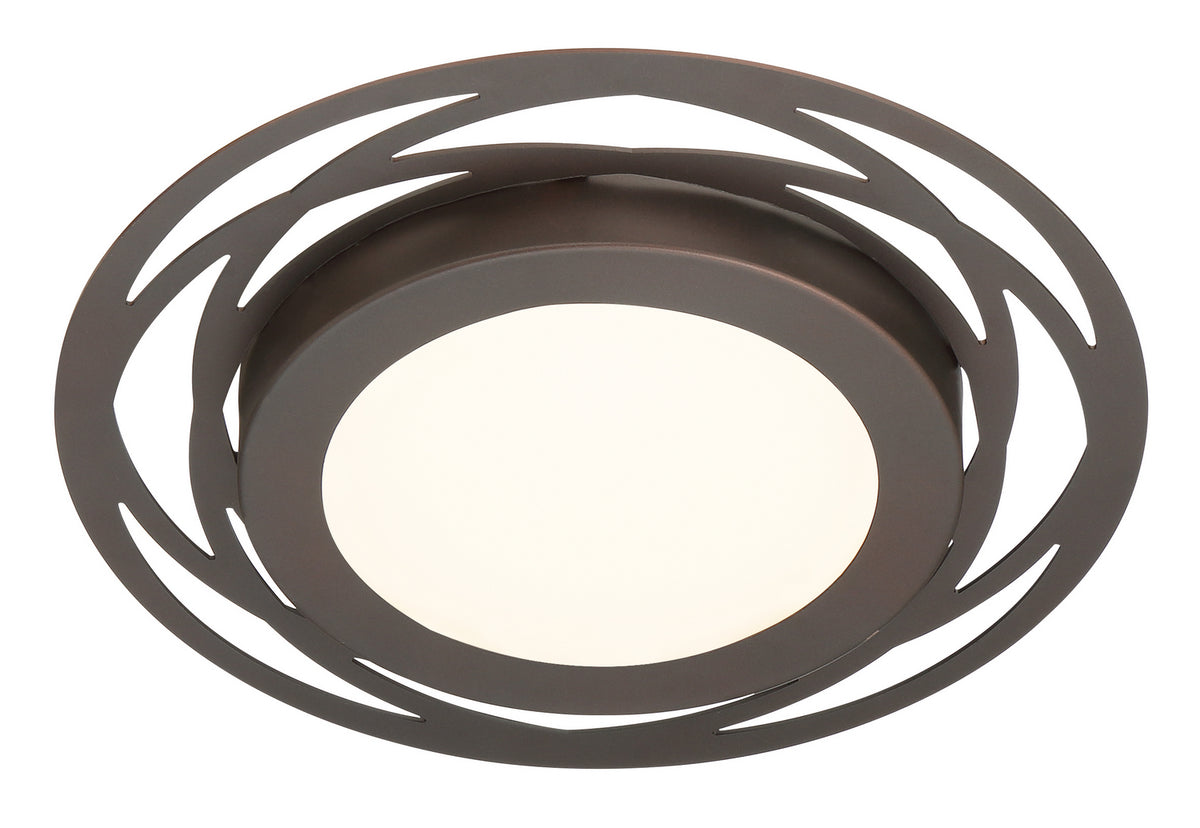 Deco Edge LED Flushmount in Satin Bronze